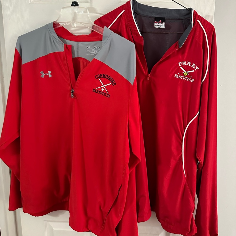 One UnderArmour and one Alleson Solfball Jackets